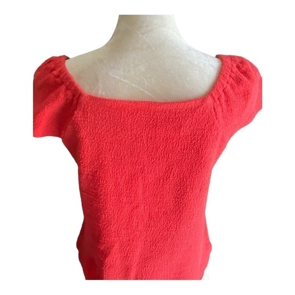 MADEWELL-TEXTURE & THREAD-RED BUTTON FRONT  TOP-SIZE SMALL - Picture 6 of 10